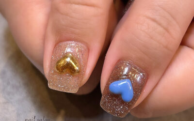 ぷっくりハートが主役のデザイン